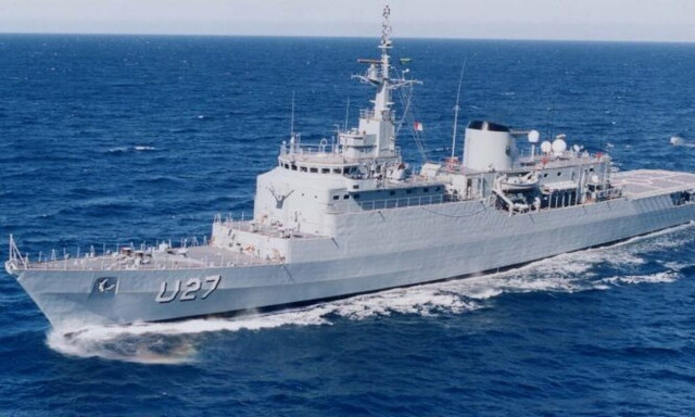 NE BRAZIL of the Brazilian Navy sailed into the port of Piraeus