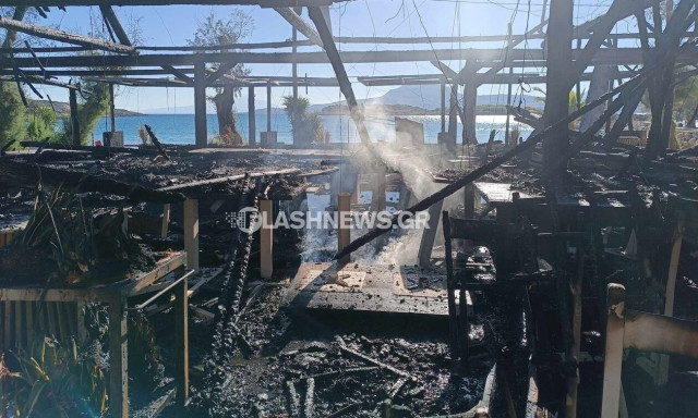 Χανιά: Φωτιά σε γνωστή ταβέρνα στο Μαράθι - Αναφορές για δύο τραυματίες