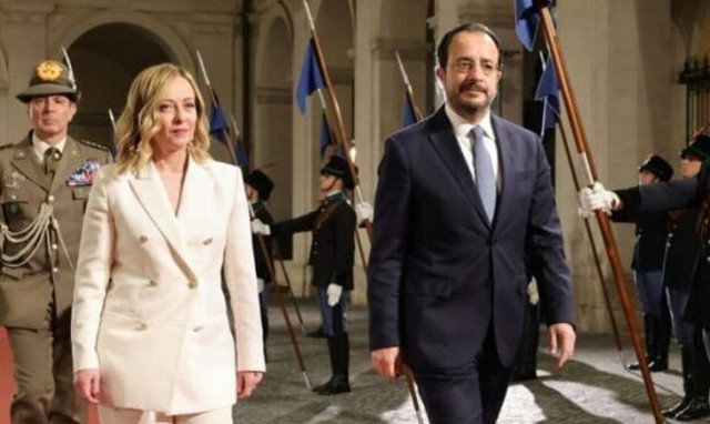 Συνάντηση Μελόνι - Χριστοδουλίδη στη Ρώμη