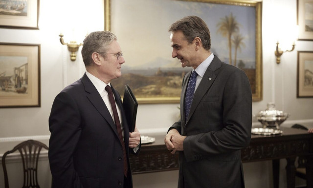 Λονδίνο: Ο Κυριάκος Μητσοτάκης συναντήθηκε με τον επικεφαλής του βρετανικού Εργατικού Κόμματος