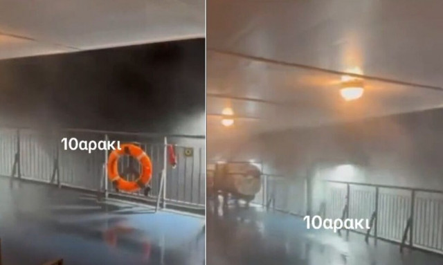 Βίντεο που «κόβει» την ανάσα - Πλοίο στην Ηγουμενίτσα δίνει μάχη με 10 μποφόρ