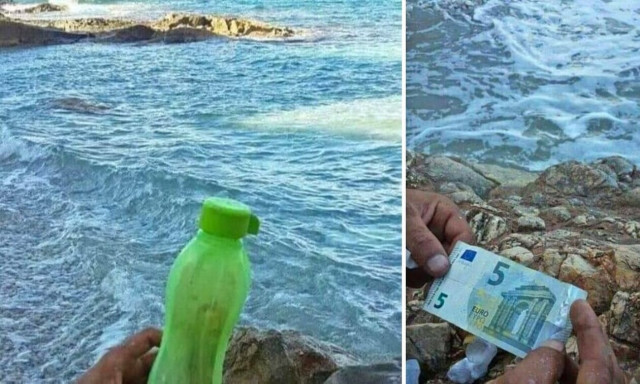 Λιβύη: Βρέθηκε πλαστικό μπουκάλι με χρήματα και χειρόγραφο σημείωμα στα ελληνικά