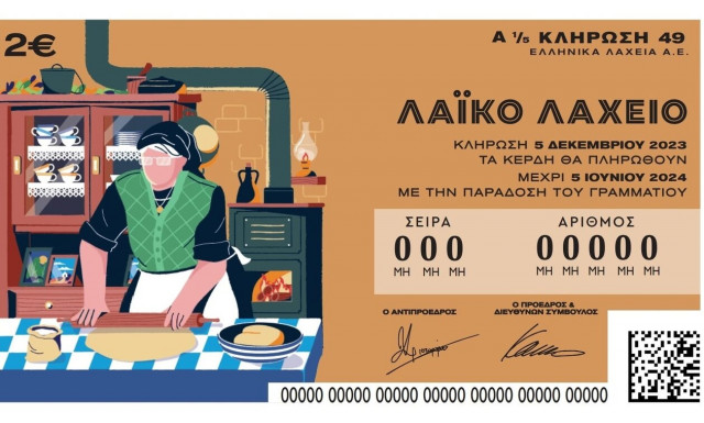 Αύριο η κλήρωση για το τρίτο τζακ-ποτ στο Λαϊκό Λαχείο που μοιράζει συνολικά κέρδη 2.200.000 ευρώ