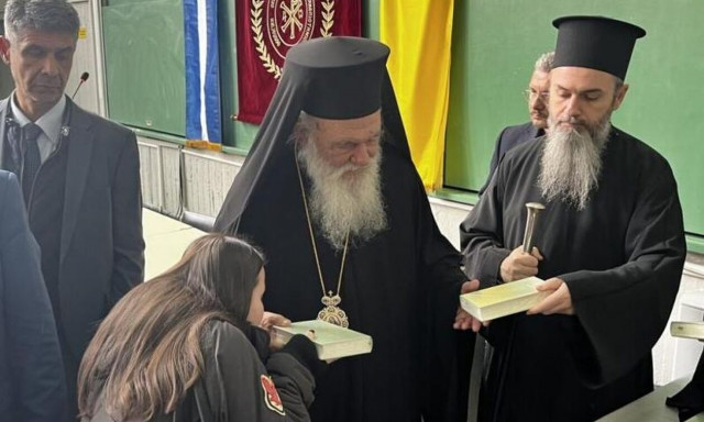 Ο Αρχιεπίσκοπος Ιερώνυμος στην υποδοχή των πρωτοετών της Θεολογικής Σχολής Αθηνών