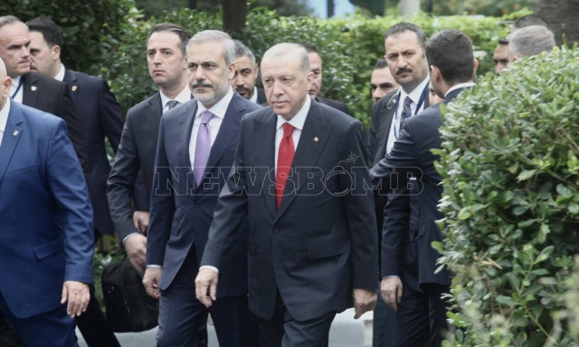 Στο Μαξίμου ο Ερντογάν - Συνάντηση με Μητσοτάκη