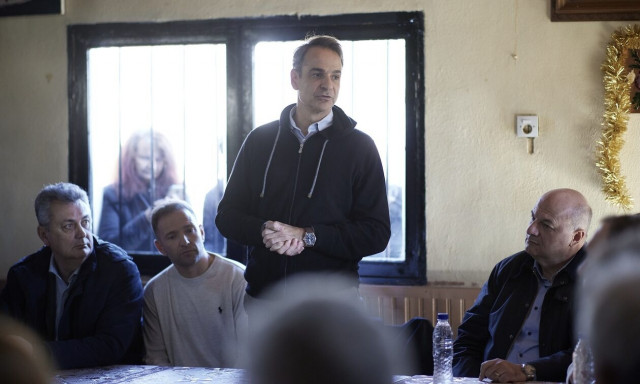 Επίσκεψη Κυριακού Μητσοτάκη στη Θεσσαλία: Ανακοίνωσε σχέδιο μετεγκατάστασης του χωριού Μεταμόρφωση