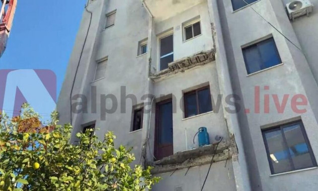Κύπρος: Yποχώρησαν δυο μπαλκόνια πολυκατοικίας στη Λεμεσό