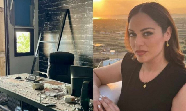 Μπάγια Αντωνοπούλου: Καταστράφηκε το γραφείο της από την ισχυρή έκρηξη στον Πειραιά