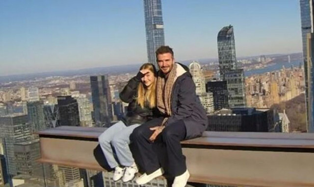 Ντέιβιντ Μπέκαμ: Ποζάρει με την κόρη του Χάρπερ στη Νέα Υόρκη - Η φωτογραφία που κόβει την ανάσα