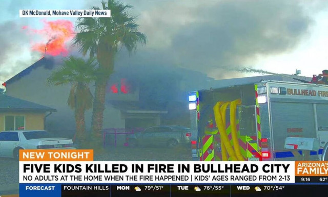 Αριζόνα: Πέντε παιδιά από 2 έως 13 ετών κάηκαν ζωντανά μέσα στο σπίτι τους