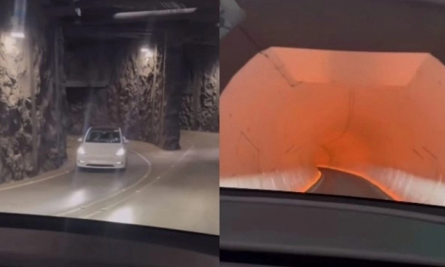 Σάλος στο διαδίκτυο με την υπόγεια σήραγγα που είναι αποκλειστικά για Tesla (vid)