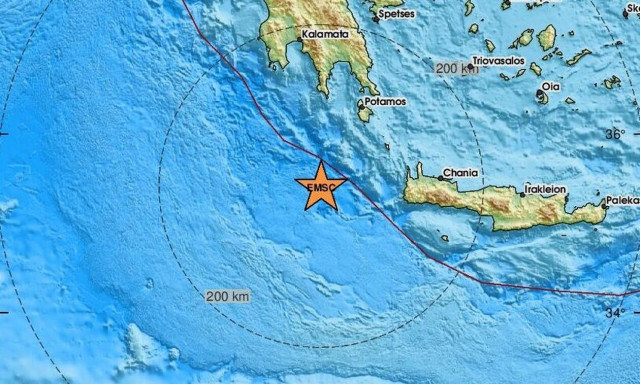 Σεισμός δυτικά της Κρήτης (pics)