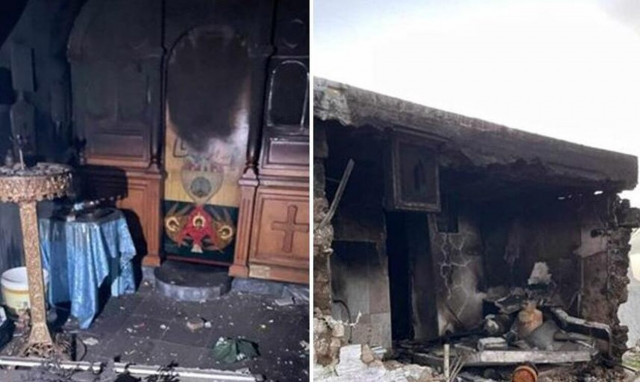 Κάηκε το εκκλησάκι του Προφήτη Ηλία στην Κάλυμνο