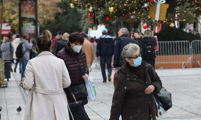 Covid-19 infections, intubations and flu cases rise in week of Dec. 25-31, EODY says