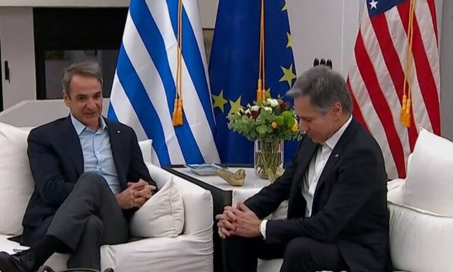 Χανιά: Ξεκίνησε η συνάντηση Μητσοτάκη - Μπλίνκεν στην οικία του πρωθυπουργού στο Ακρωτήρι