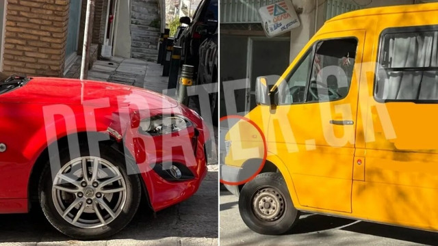 Πειραιάς: Τροχαίο με σχολικό – Καλά στην υγεία τους τα παιδιά (φωτογραφίες)