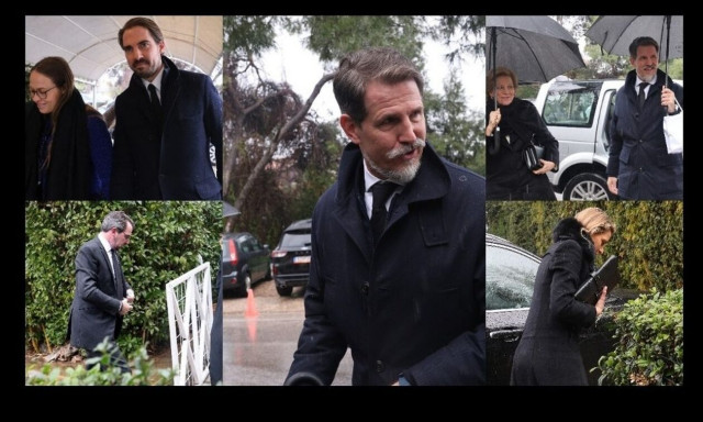 Χαμογελαστή η Άννα Μαρία μετά μνημόσυνο του τέως Βασιλιά Κωνσταντίνου