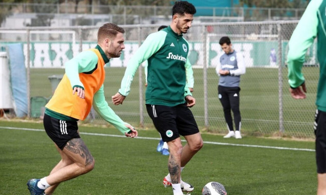 Ολυμπιακός - Παναθηναϊκός: Ο Ακαϊντίν προπονήθηκε για πρώτη φορά πριν το ντέρμπι στο Κύπελλο Ελλάδας