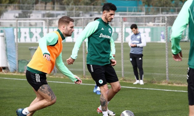 Ολυμπιακός - Παναθηναϊκός: Με Ακαϊντίν αλλά μόλις έναν επιθετικό η «πράσινη» αποστολή