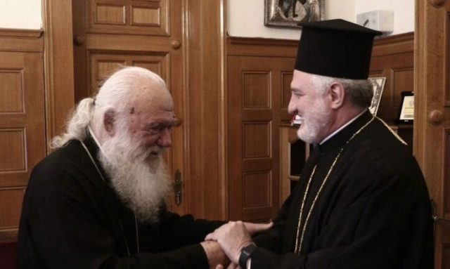 Στον Αρχιεπίσκοπο Αθηνών αύριο ο Αρχιεπίσκοπος Αμερικής