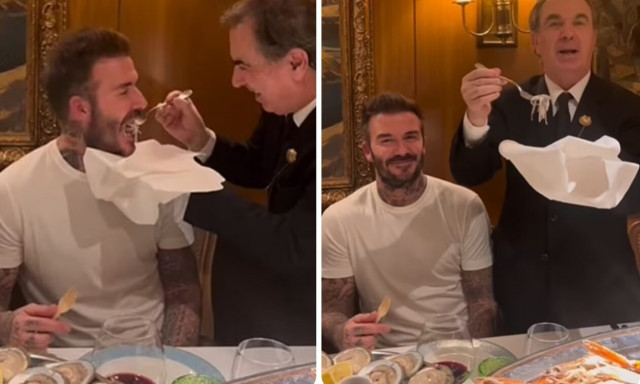 Ντέιβιντ Μπέκαμ: Το πανάκριβο έδεσμα που έφαγε - Μοιάζει με νύχια δράκου και κοστίζει 400 λίρες