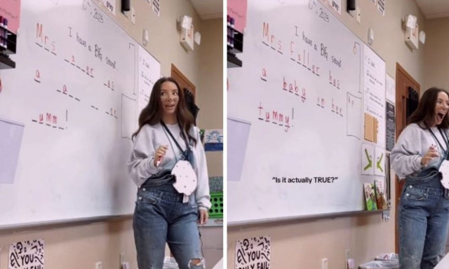 Δασκάλα ανακοίνωσε την εγκυμοσύνη της με έναν απίθανο τρόπο