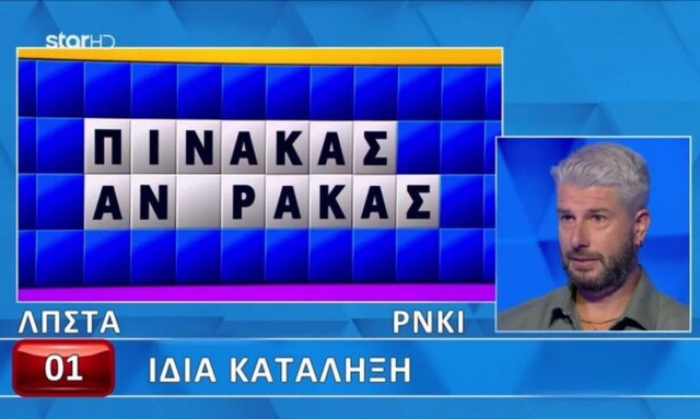 Τροχός της Τύχης: Του έλειπε ένα γράμμα για τον γρίφο αλλά... δεν τα κατάφερε! [vid]