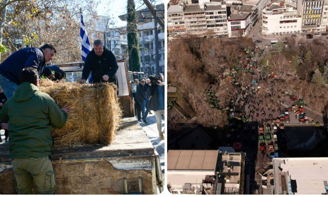 Στην πλατεία της Λάρισας οι αγρότες: Αύριο το μεγάλο συλλαλητήριο! 1.100 τρακτέρ στα μπλόκα