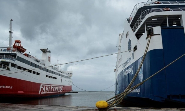 Ships remain docked at ports due to gale- force winds