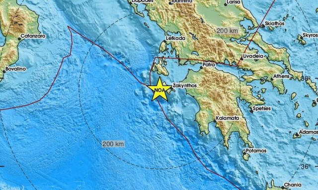 Σεισμός κοντά στη Ζάκυνθο (pics)