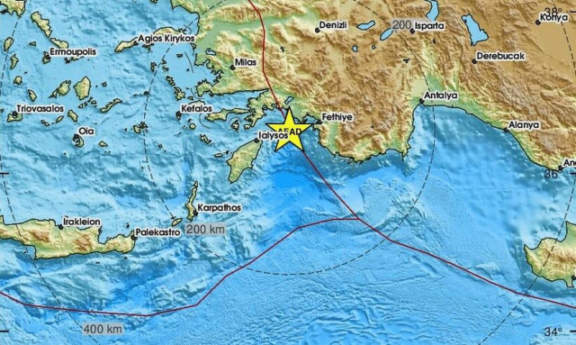 Σεισμός κοντά στη Ρόδο (pics)