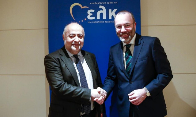 Ο Δημήτρης Τσιόδρας συναντήθηκε με τον Μάνφρεντ Βέμπερ στην Αθήνα