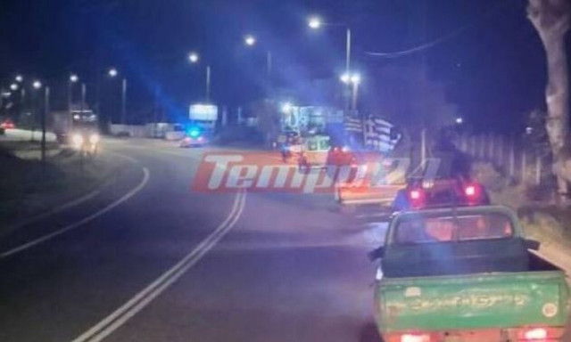 Αγρότες: Στο μπλόκο του Αιγίου έκλεισαν ξανά την εθνική οδό