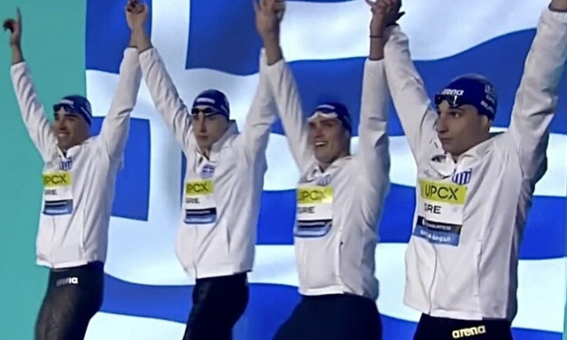 Διάκριση για την Ελλάδα: Έκτη στον κόσμο στα 4Χ100μ. ελεύθερο