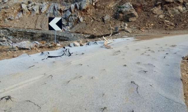 Σαμοθράκη: Μεγάλη καταστροφή στο αγροτικό οδικό δίκτυο από την ισχυρή βροχόπτωση