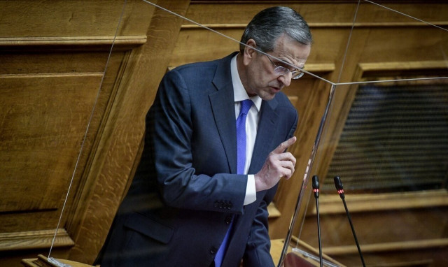 Former PM Samaras to deliver address on same-sex marriage bill on Thursday