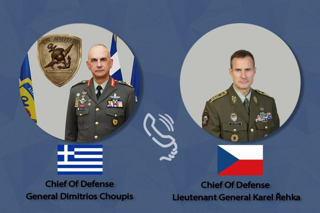 Ο Αρχηγός ΓΕΕΘΑ συνομίλησε με τον Τσέχο ομόλογό του