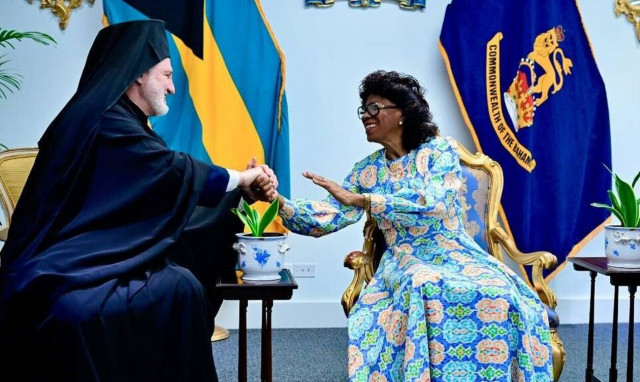 O Αρχιεπίσκοπος Αμερικής Ελπιδοφόρος στις Μπαχάμες