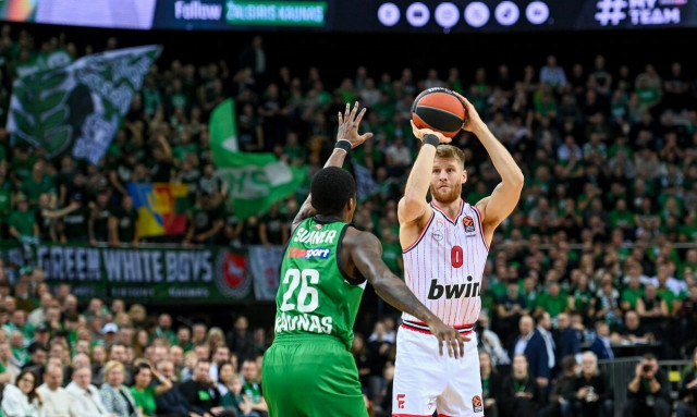 Euroleague, Ζαλγκίρις-Ολυμπιακός 76-95: «Διπλό» εξάδας και ζωντανός για πλεονέκτημα