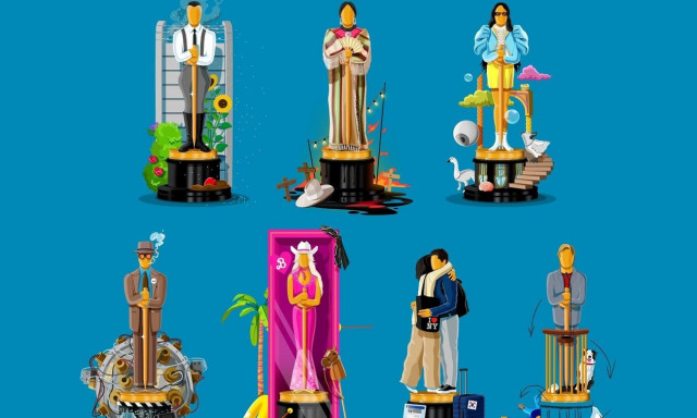 Όσκαρ 2024: Οι μοναδικές pop art αφίσες του Όλι Γκιμπς για τις υποψήφιες ταινίες