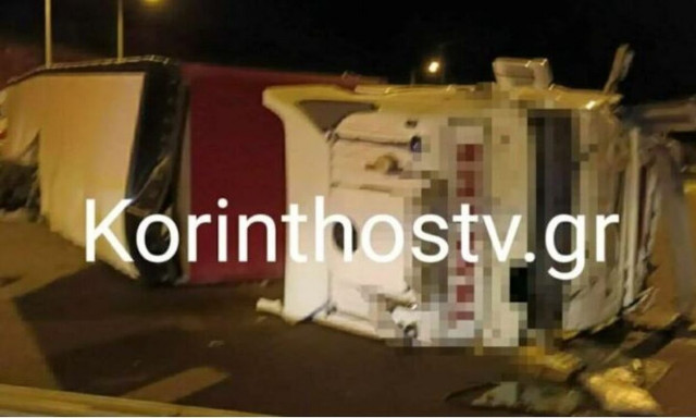 Νταλίκα ντελαπάρισε στην Κορίνθου - Τριπόλεως