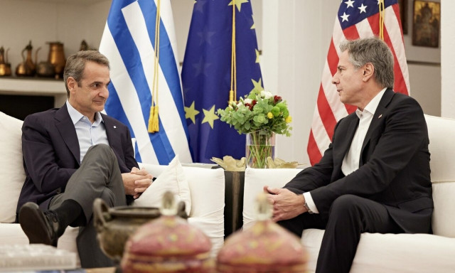 Τηλεφωνική επικοινωνία Μητσοτάκη – Μπλίνκεν: Συνομιλίες για τις διμερείς σχέσεις και την Ουκρανία