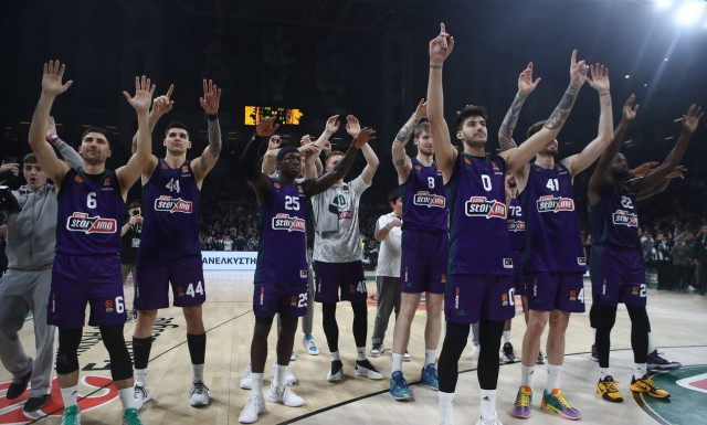 Euroleague: Ξανά τρίτος στο 18-10 ο Παναθηναϊκός AKTOR