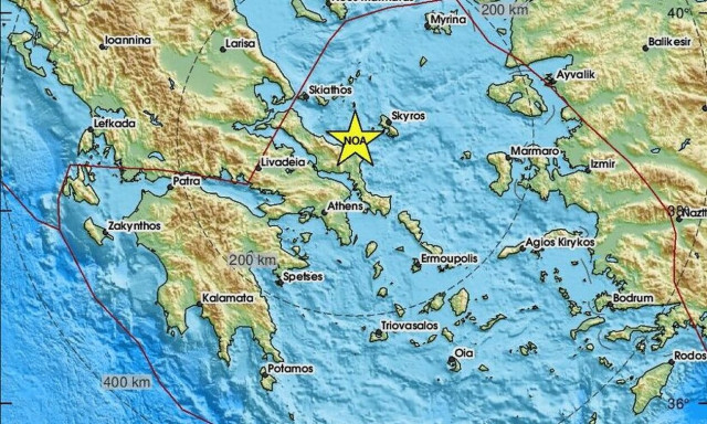 Σεισμός στην Εύβοια - Κοντά στην Κύμη το επίκεντρο (pics)