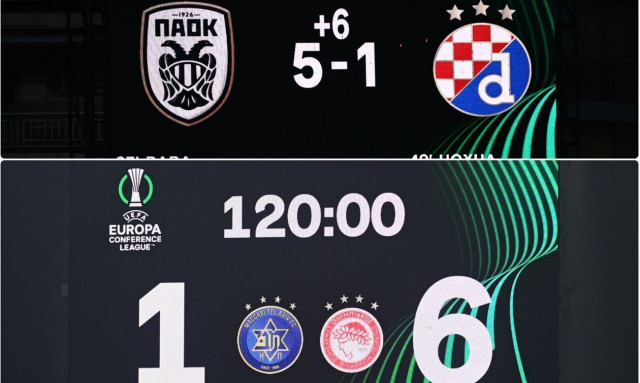 Conference League: Τα highlights από τις επικές προκρίσεις ΠΑΟΚ και Ολυμπιακού (vids)