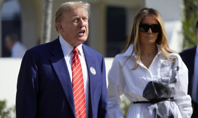 O Nτόναλντ Τραμπ και η σύζυγός του, Μελάνια 