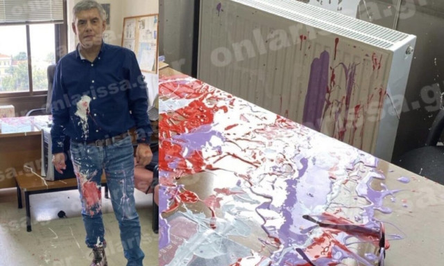 Επίθεση με μπογιές από τέσσερα άτομα δέχτηκε ο Κώστας Αγοραστός