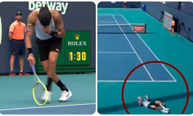 Τρόμος στο Miami Open: Αδιαθεσία και ο Μπερετίνι μετά την κατάρρευση του Καζό (vids)