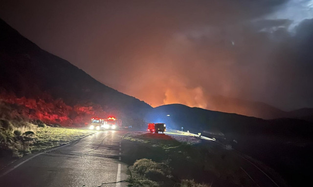 Φωτιά στη Μεσσηνία: Ολονύχτια μάχη με τις φλόγες στην περιοχή Αράχοβα