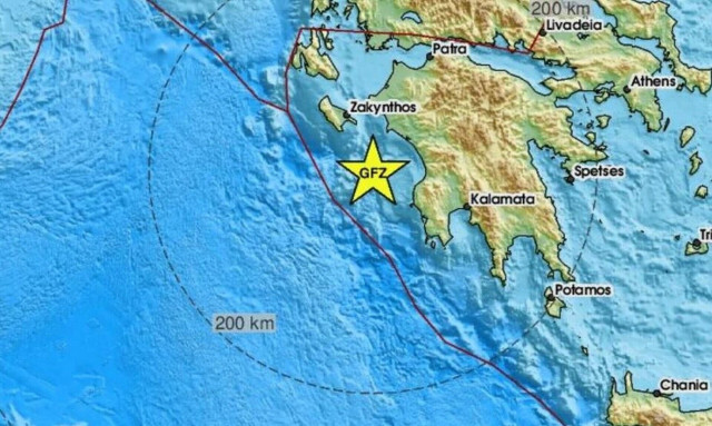 Two earthquakes measuring 5.6 and 5.7 on the Richter scale off Ilia